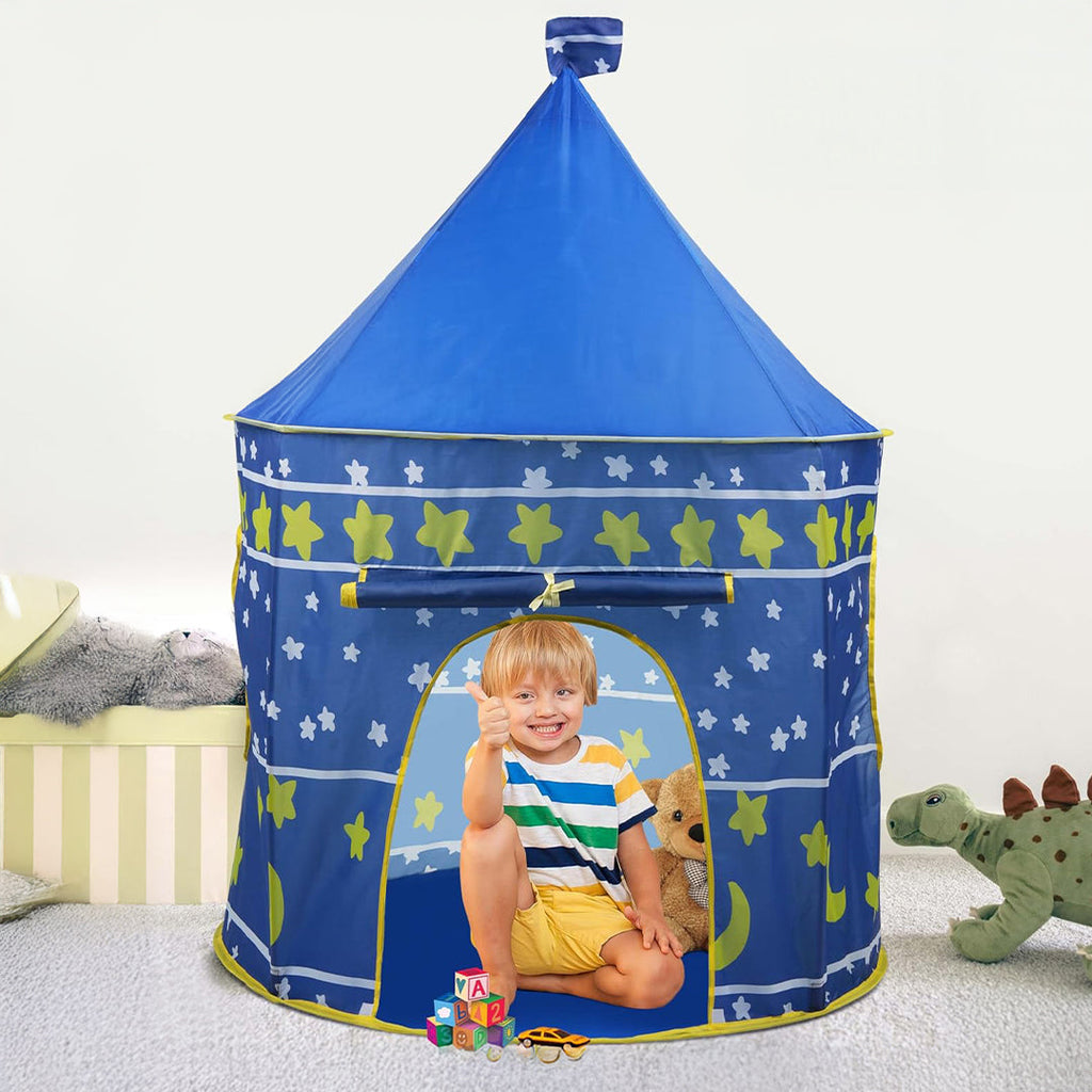 Kids Play Tent, Indoor & Outdoor Playhouse with Breathable Mesh Windows, Easy to Clean Fabric