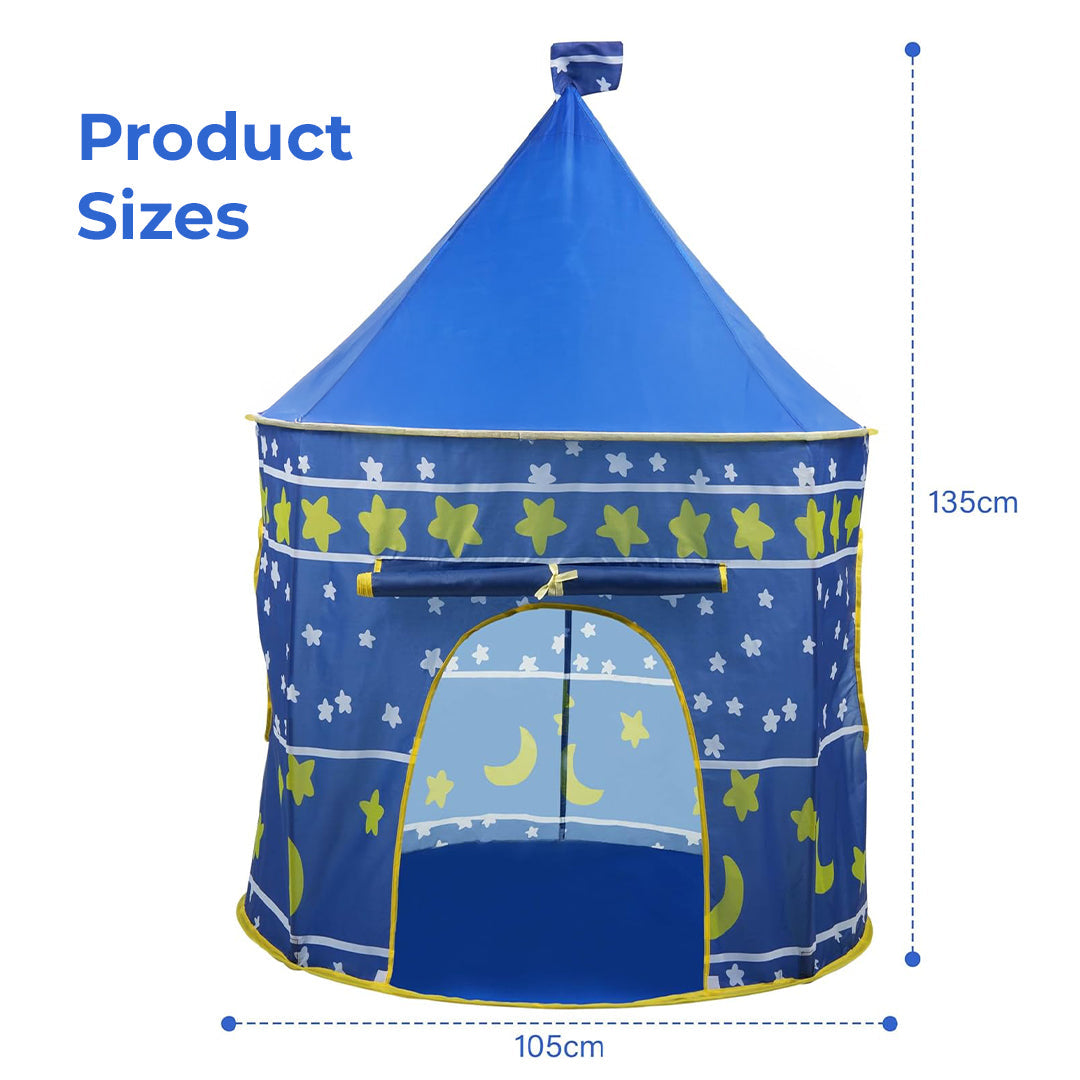 Kids Play Tent, Indoor & Outdoor Playhouse with Breathable Mesh Windows, Easy to Clean Fabric