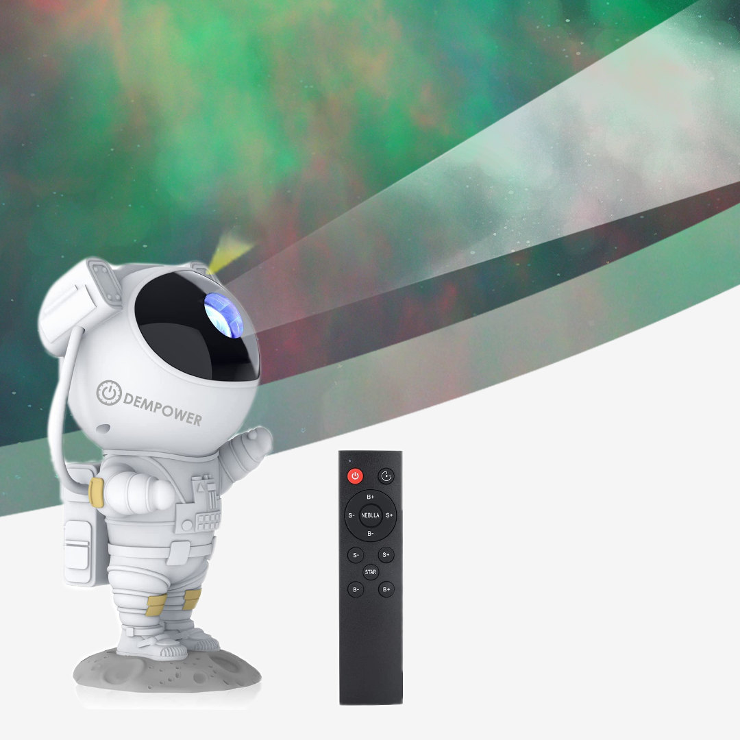 Astronaut Themed Starry Sky Projector Night Light with LED Optical Projection