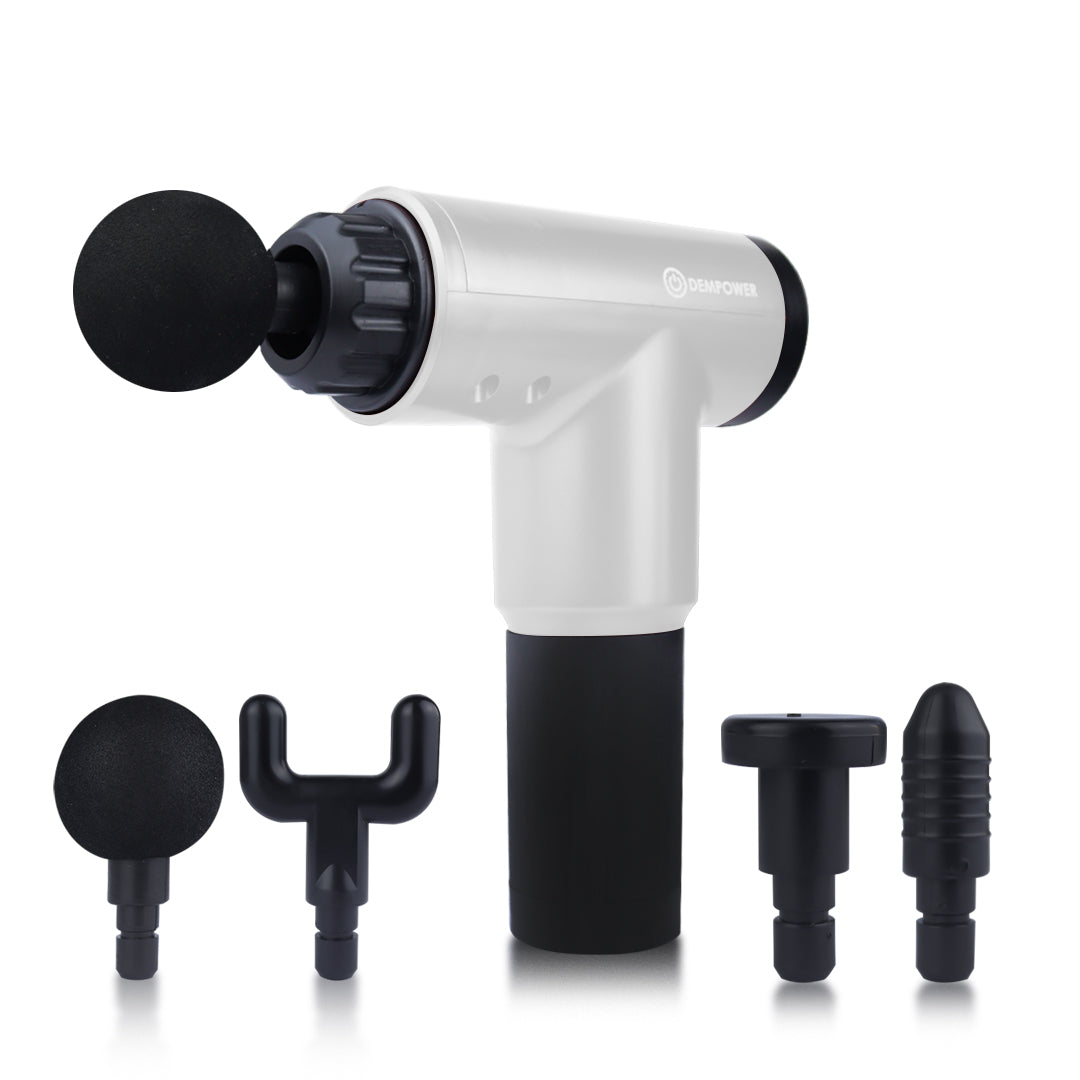 Electronic Handheld Massage Gun Device with Handle – Grey