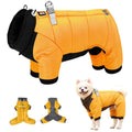 S Size Windproof & Waterproof Full Body Warm Dog Coat (Yellow)