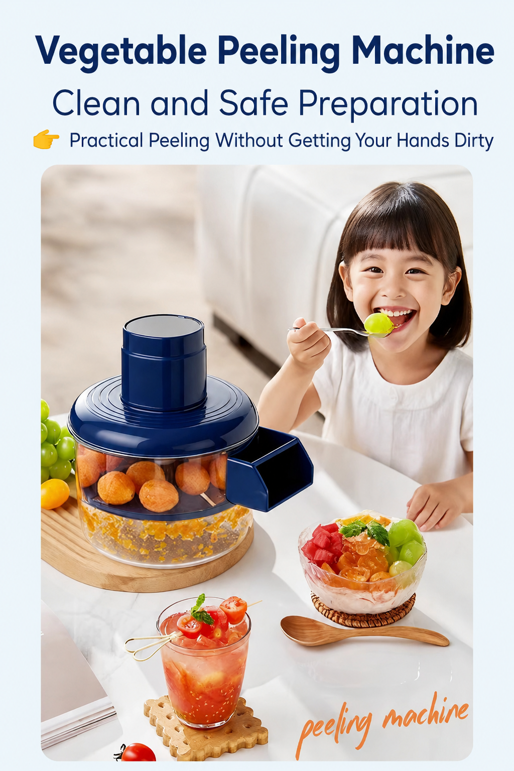 5-Blade Automatic USB Rechargeable Electric Fruit & Vegetable Peeler