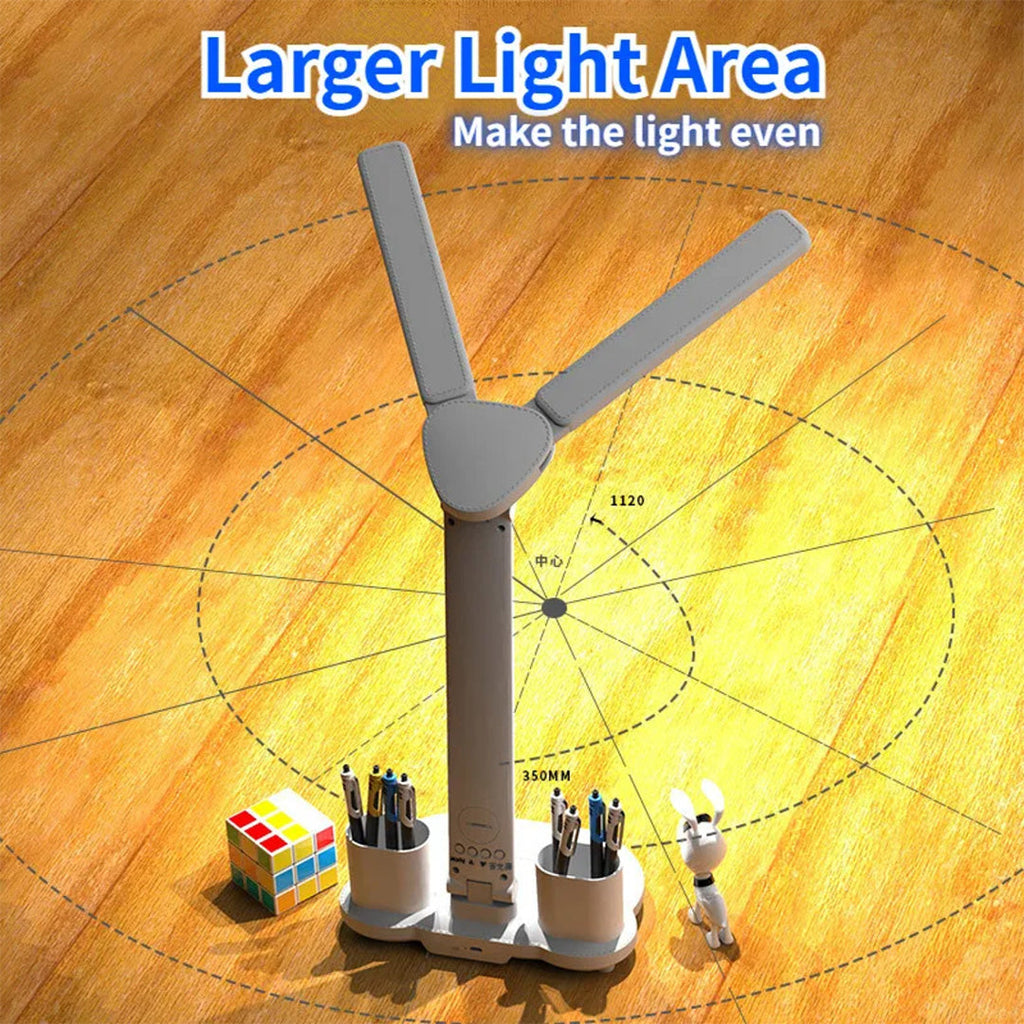 LED Desk Lamp with Digital Display, Touch Control and Phone Holder