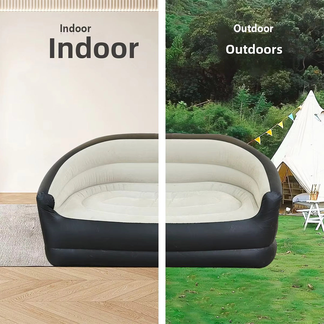 Inflatable Double Sofa Chair with Pump – Indoor & Outdoor Comfortable Air Couch