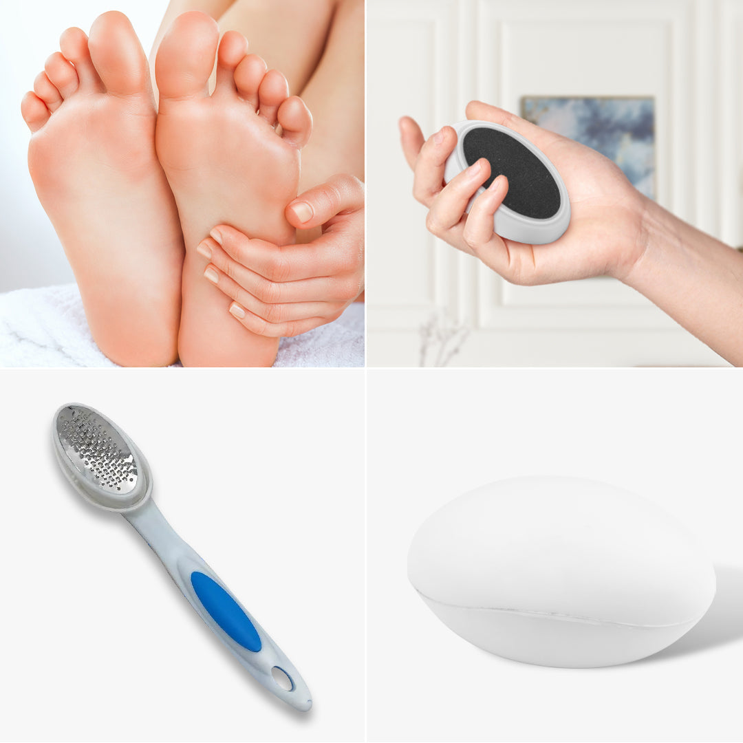 Foot Care Set – Callus Remover & Heel File with Ergonomic Handle