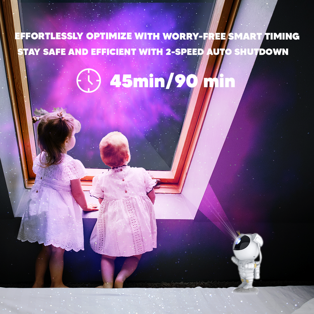 Astronaut Themed Starry Sky Projector Night Light with LED Optical Projection