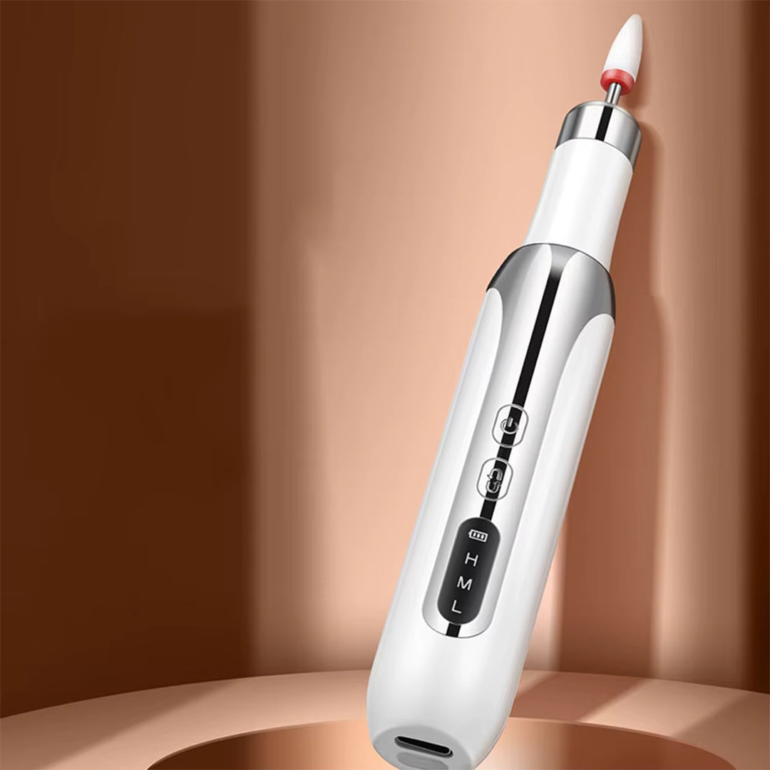 Cordless Electric Nail Drill with 12 Bits and USB Rechargeable Design