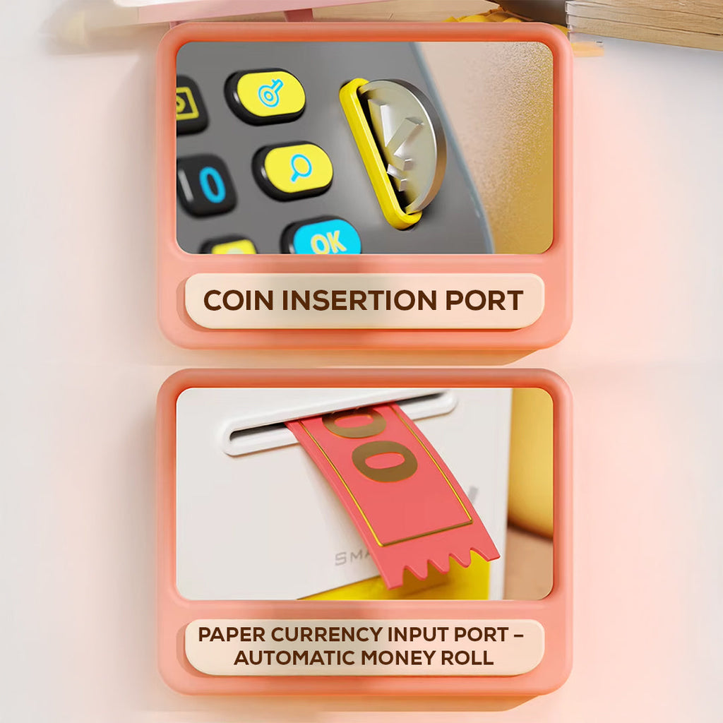Smart Coin Bank with Password Lock – Decorative Savings Box with Voice Guide