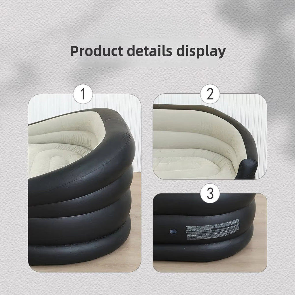 Inflatable Double Sofa Chair with Pump – Indoor & Outdoor Comfortable Air Couch