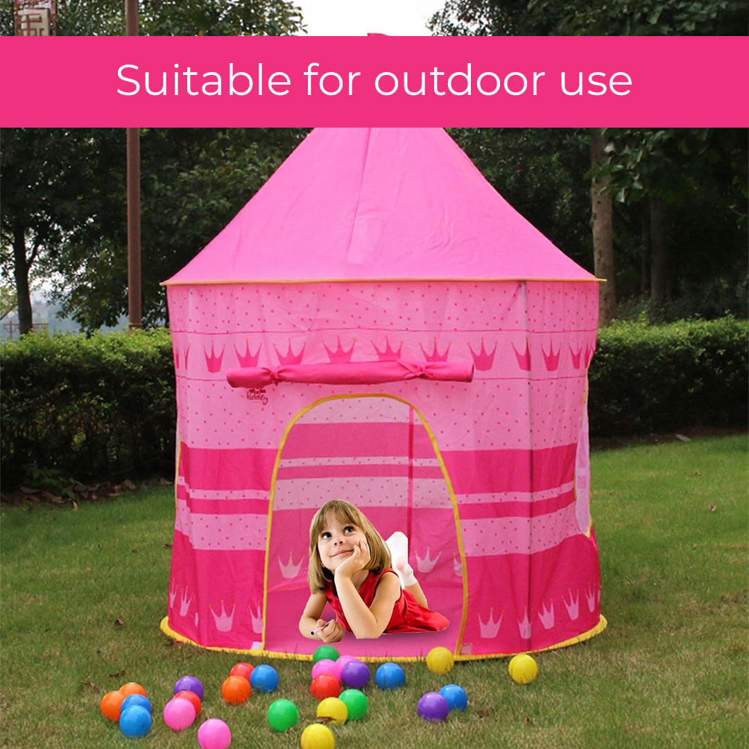 Kids Play Tent, Indoor & Outdoor Playhouse with Breathable Mesh Windows, Easy to Clean Fabric