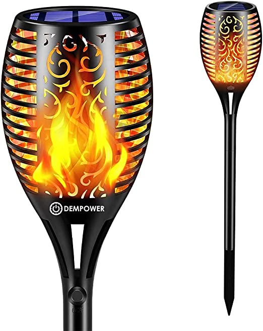 33 LED Solar Flicker Flame Torch  (1PCS)