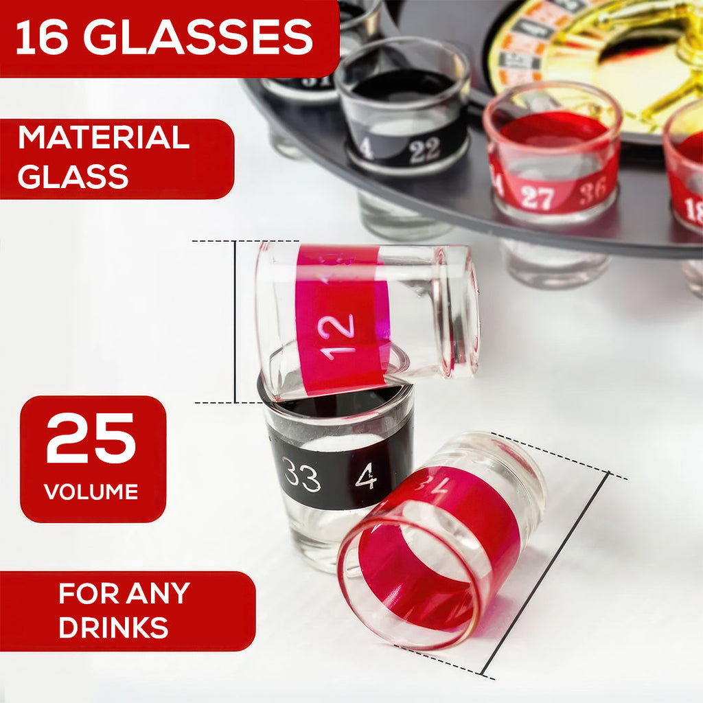 Spinning Shot Glass Game – Party Entertainment Set