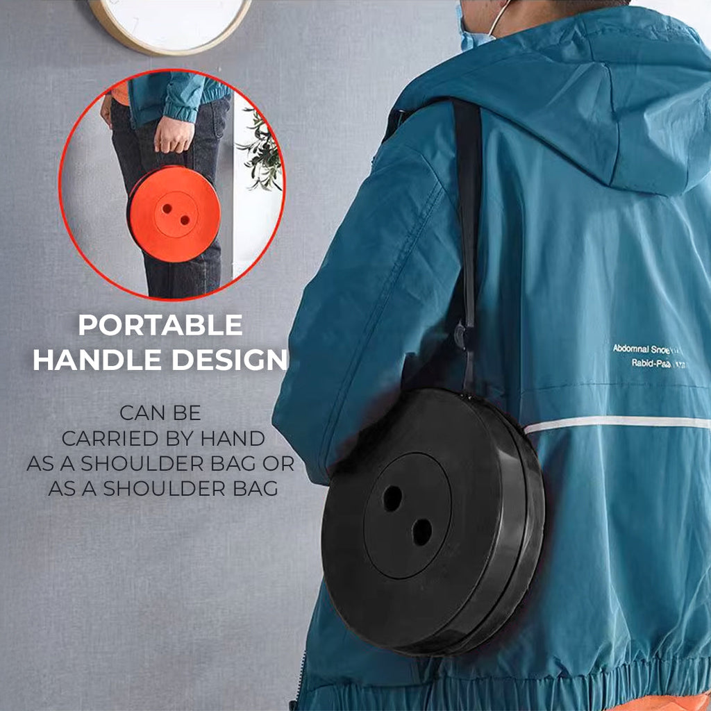 Portable Folding Stool with Adjustable Height for Camping and Travel