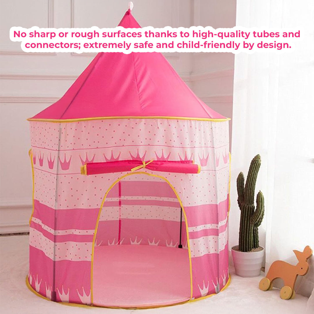 Kids Play Tent, Indoor & Outdoor Playhouse with Breathable Mesh Windows, Easy to Clean Fabric