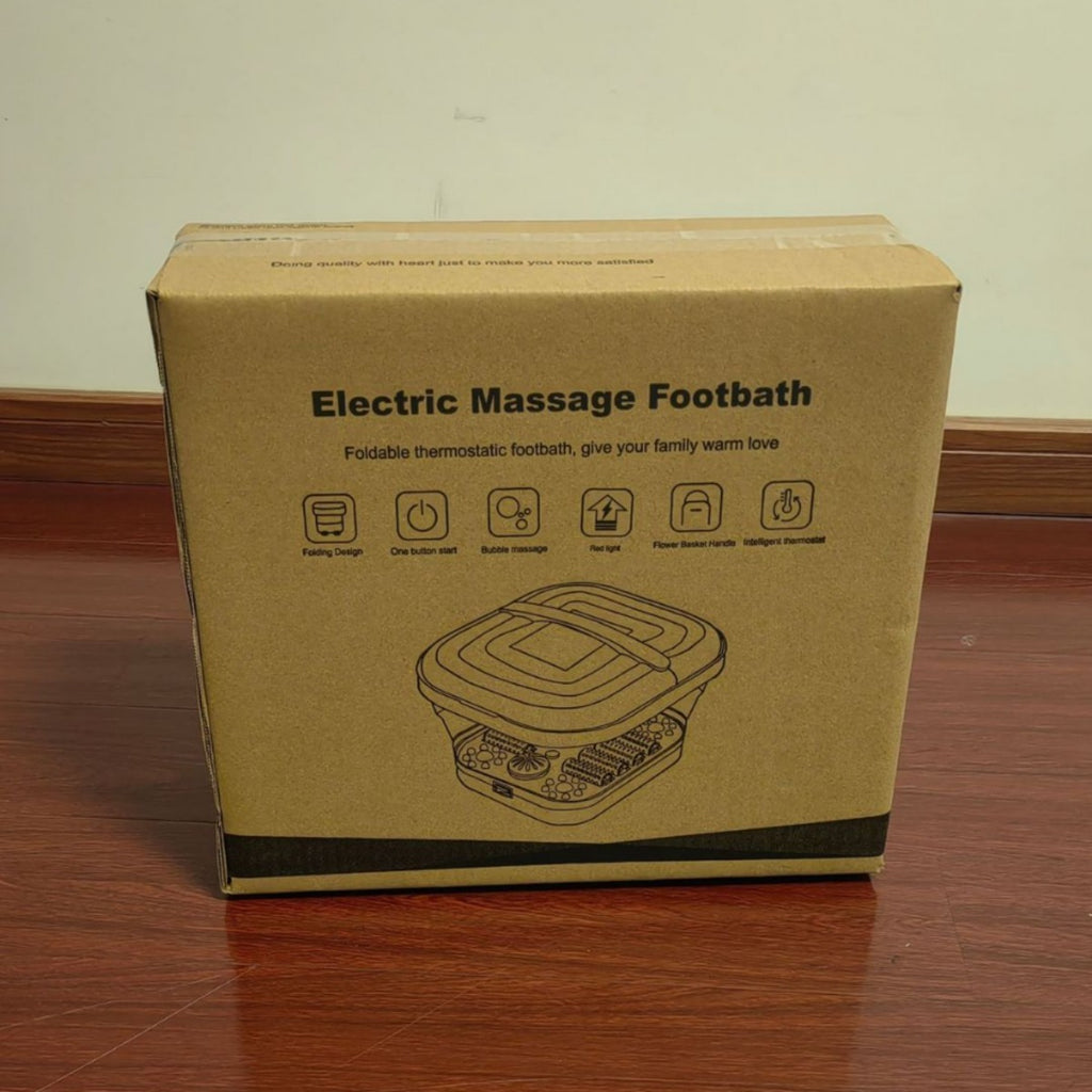 Foot Heating Vibration Blood Circulation Automatic Roller Electric Foot Spa Massager Bath