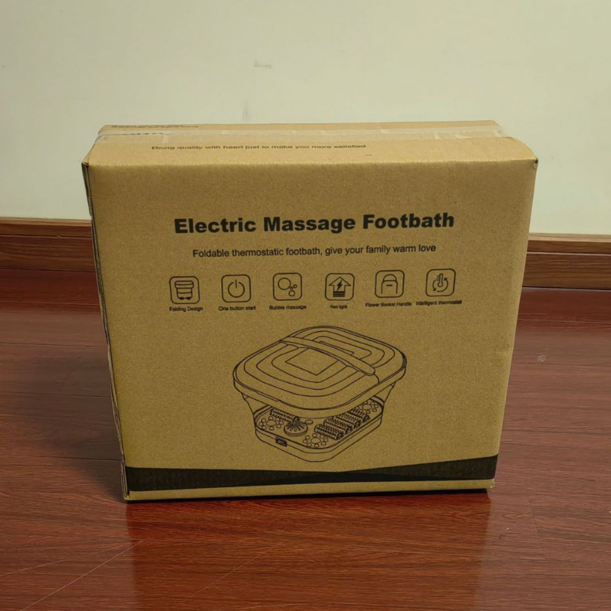 Foot Heating Vibration Blood Circulation Automatic Roller Electric Foot Spa Massager Bath