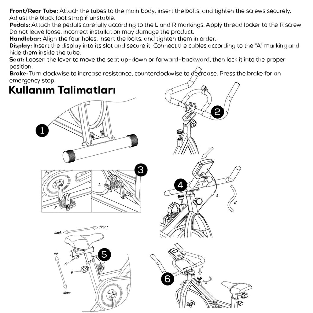 Portable Upright Exercise Bike – Adjustable Indoor Cycling with LCD Monitor