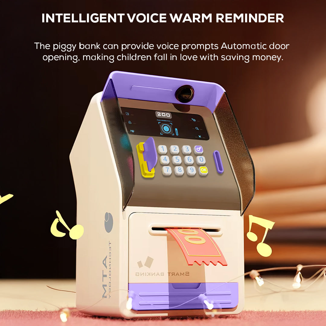 Smart Coin Bank with Password Lock – Decorative Savings Box with Voice Guide