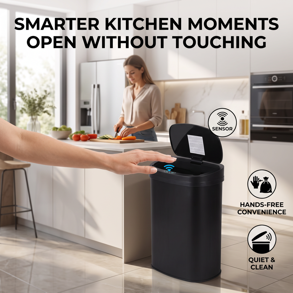 12L Automatic Sensor Bin with Touchless Lid