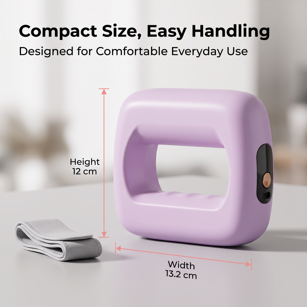 Rechargeable fascia ring Massager with Adjustable Strap, 8 Adjustable Settings, LED Display & USB-C Charging