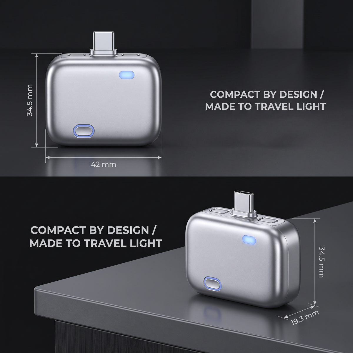 USB-C Smart Charging Adapter with Auto Disconnect, Fast Charging Support & Power Protection