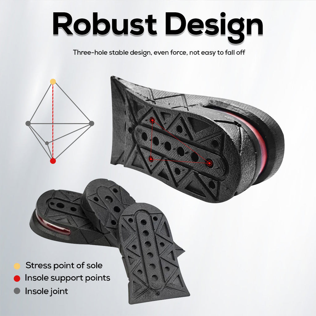 Comfortable 3 CM Height Increasing Shoe Insole for All-Day Use