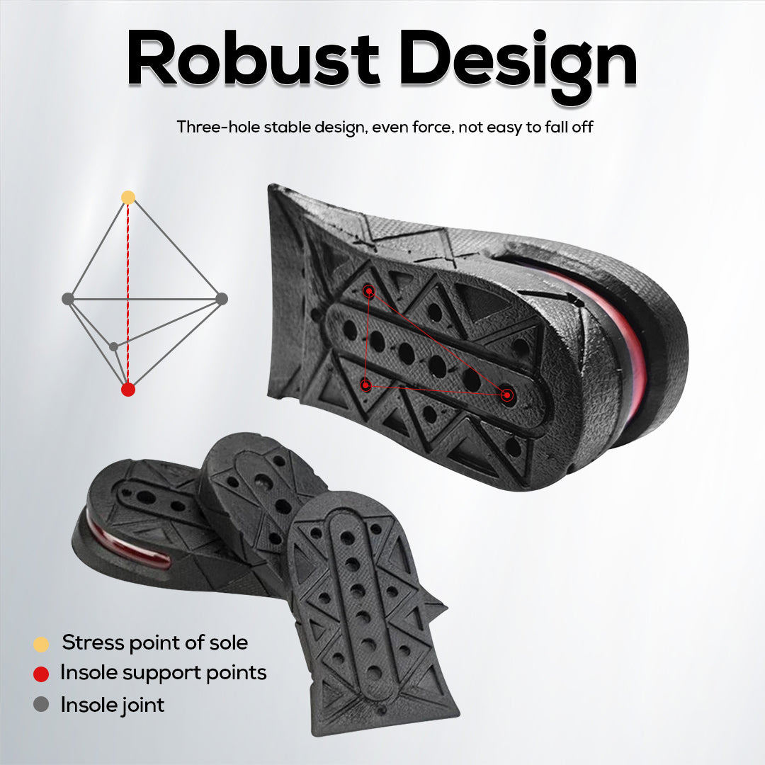 Comfortable 3 CM Height Increasing Shoe Insole for All-Day Use