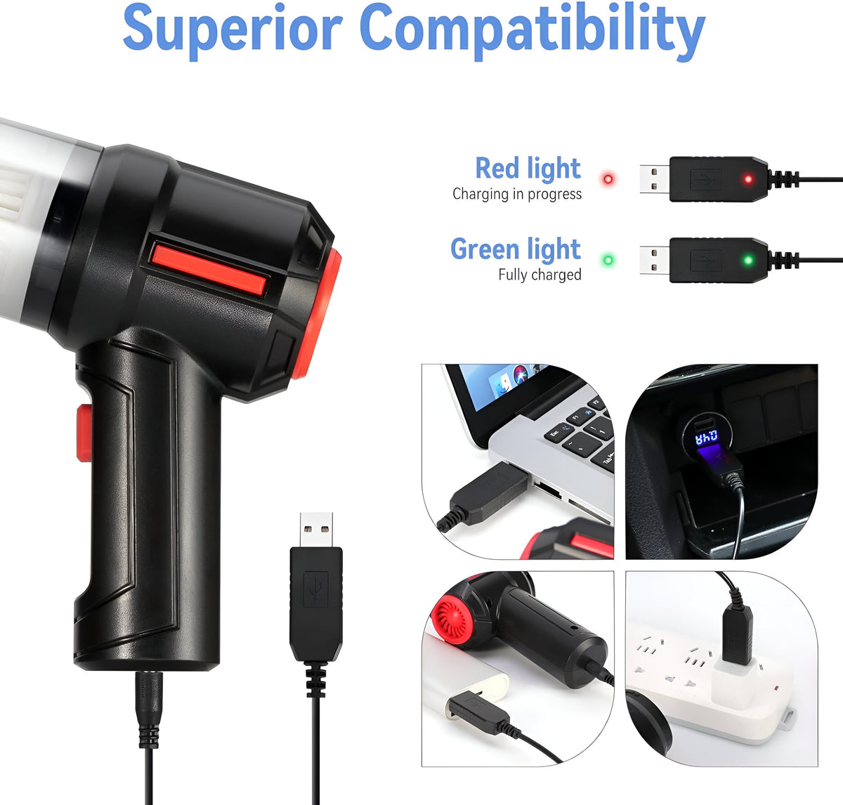 Multi-Functional Rechargeable Mini Handheld Vacuum Cleaner
